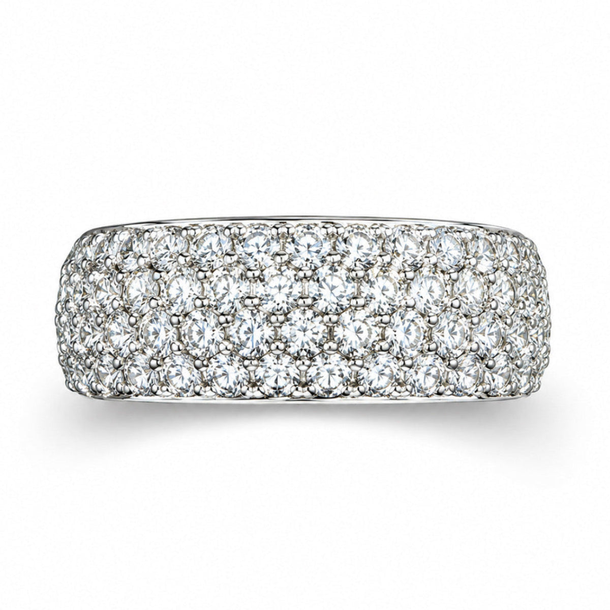 18K White Gold Natural Origin Diamond Ring