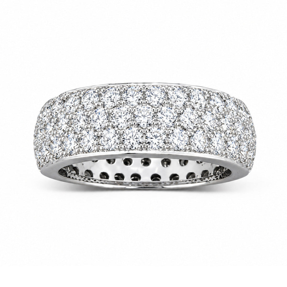 18K White Gold Natural Origin Diamond Ring, view 3 of 3