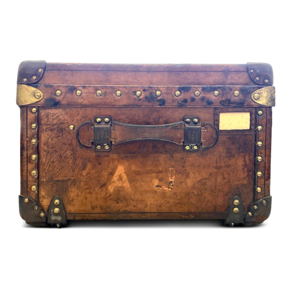 Vintage 1928 Louis Vuitton leather cabin trunk