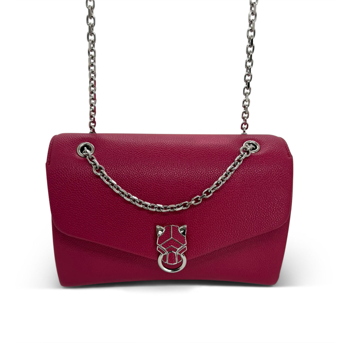 Cartier Panthère de Cartier Chain Bag in Burgundy