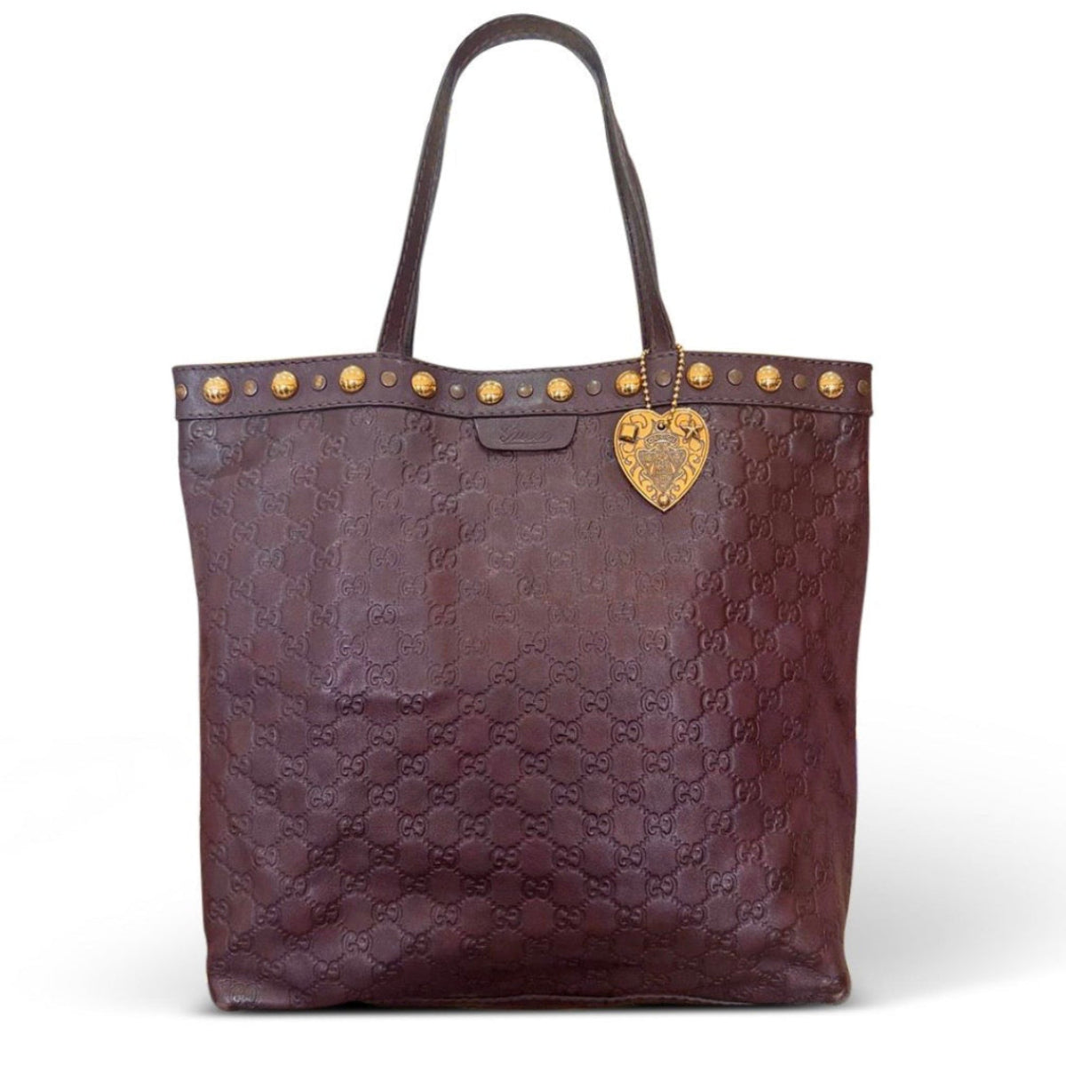Gucci Babouska Medium Vintage Tote Bag in Dark Brown
