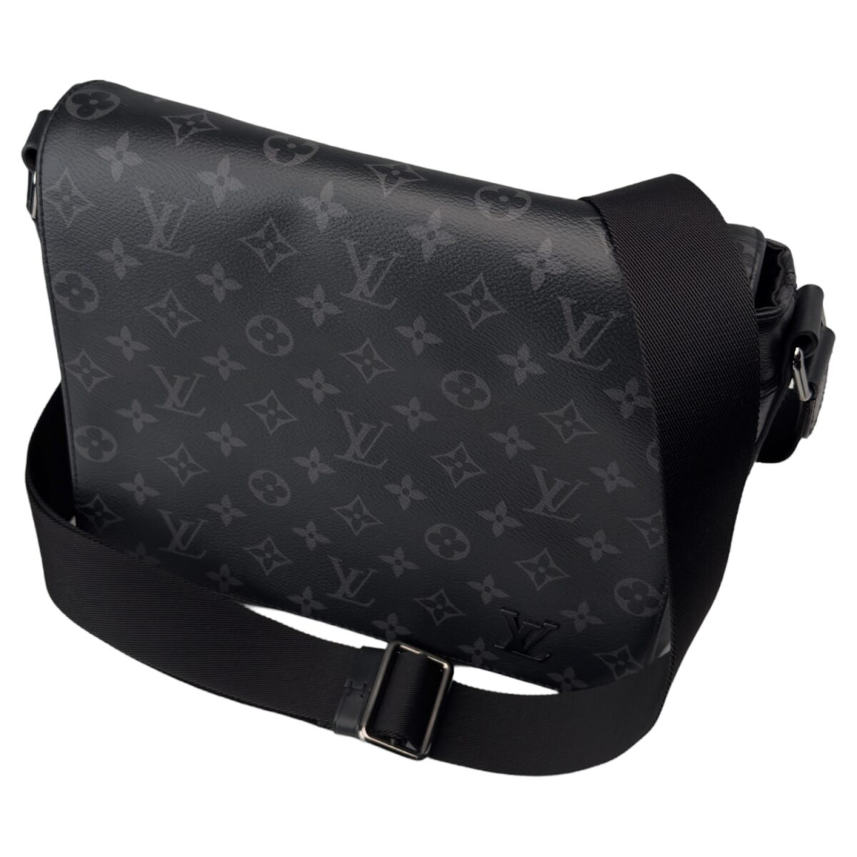Louis Vuitton District Messenger Bag Monogram Eclipse Canvas PM