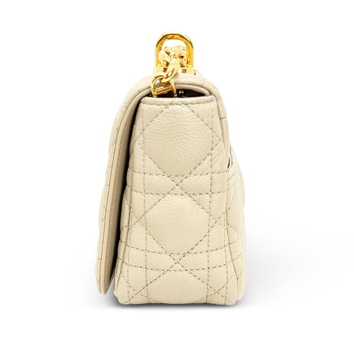 Christian Dior Calfskin Cannage Small Caro Bag