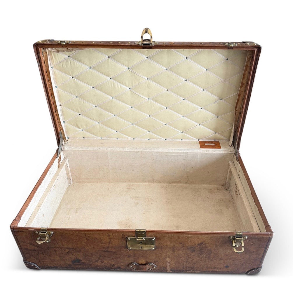 Vintage 1928 Louis Vuitton leather cabin trunk