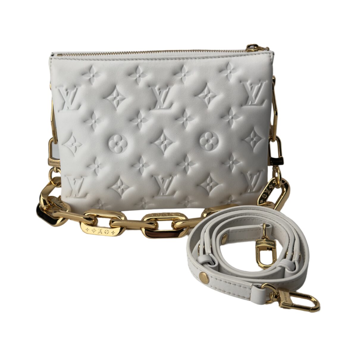 Louis Vuitton White Coussin BB