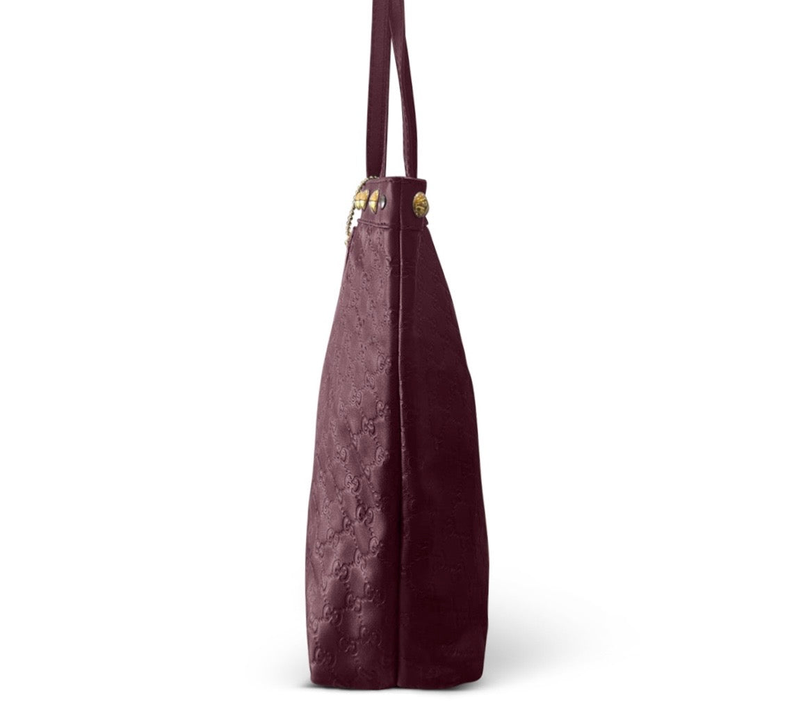 Gucci Babouska Medium Vintage Tote Bag in Dark Brown