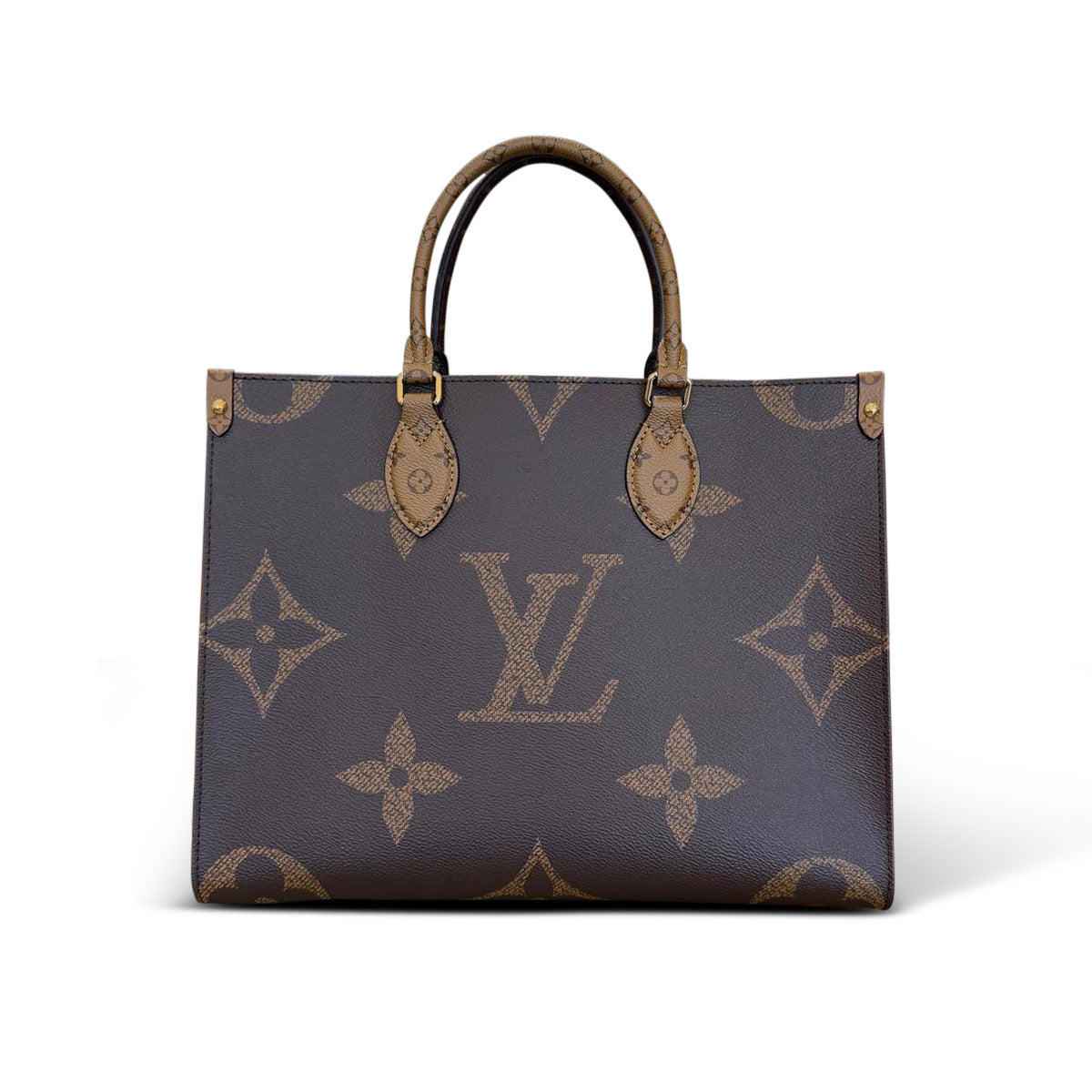 Louis Vuitton OnTheGo MM in Giant Monogram and Monogram Reverse Canvas