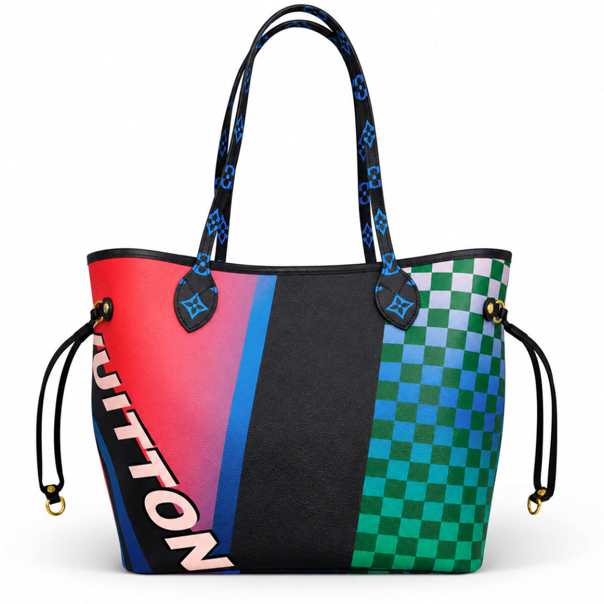 Louis Vuitton Limited Edition Neverfull MM in the 2016 Race Print