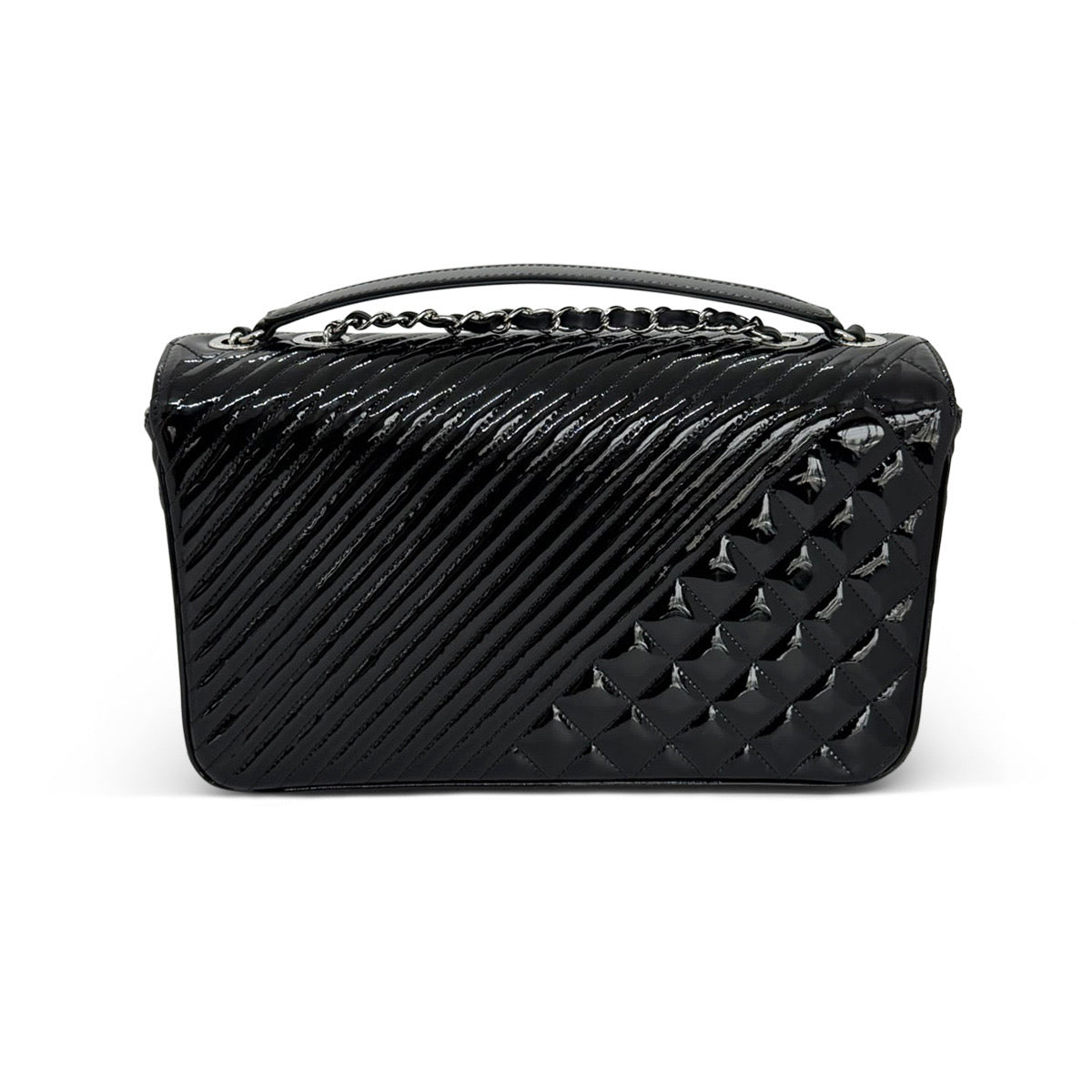 Chanel Coco Boy Flap Bag Patent Leather