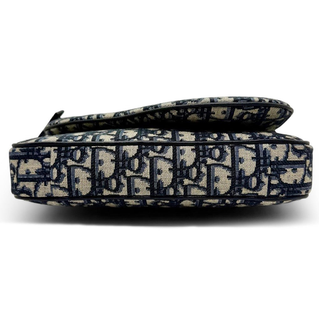 Dior Saddle Triple Pouch in Oblique Jacquard Canvas