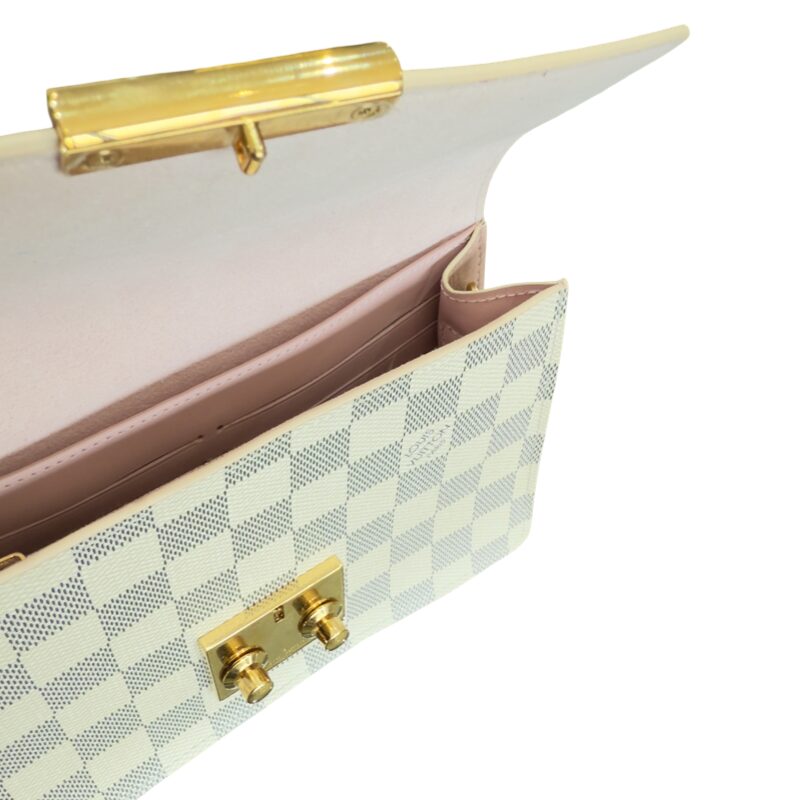 Louis Vuitton Damier Azur Croisette Chain Wallet