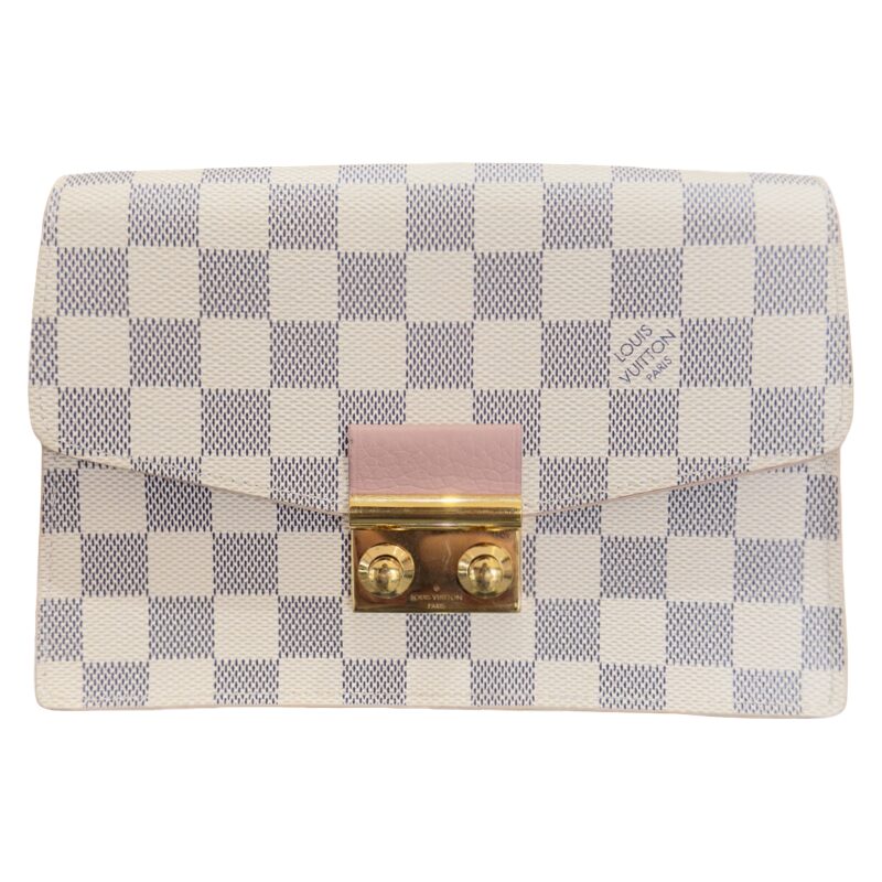 Louis Vuitton Damier Azur Croisette Chain Wallet