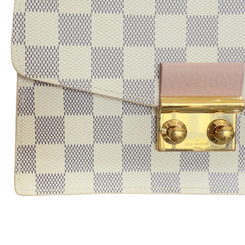 Louis Vuitton Damier Azur Croisette Chain Wallet