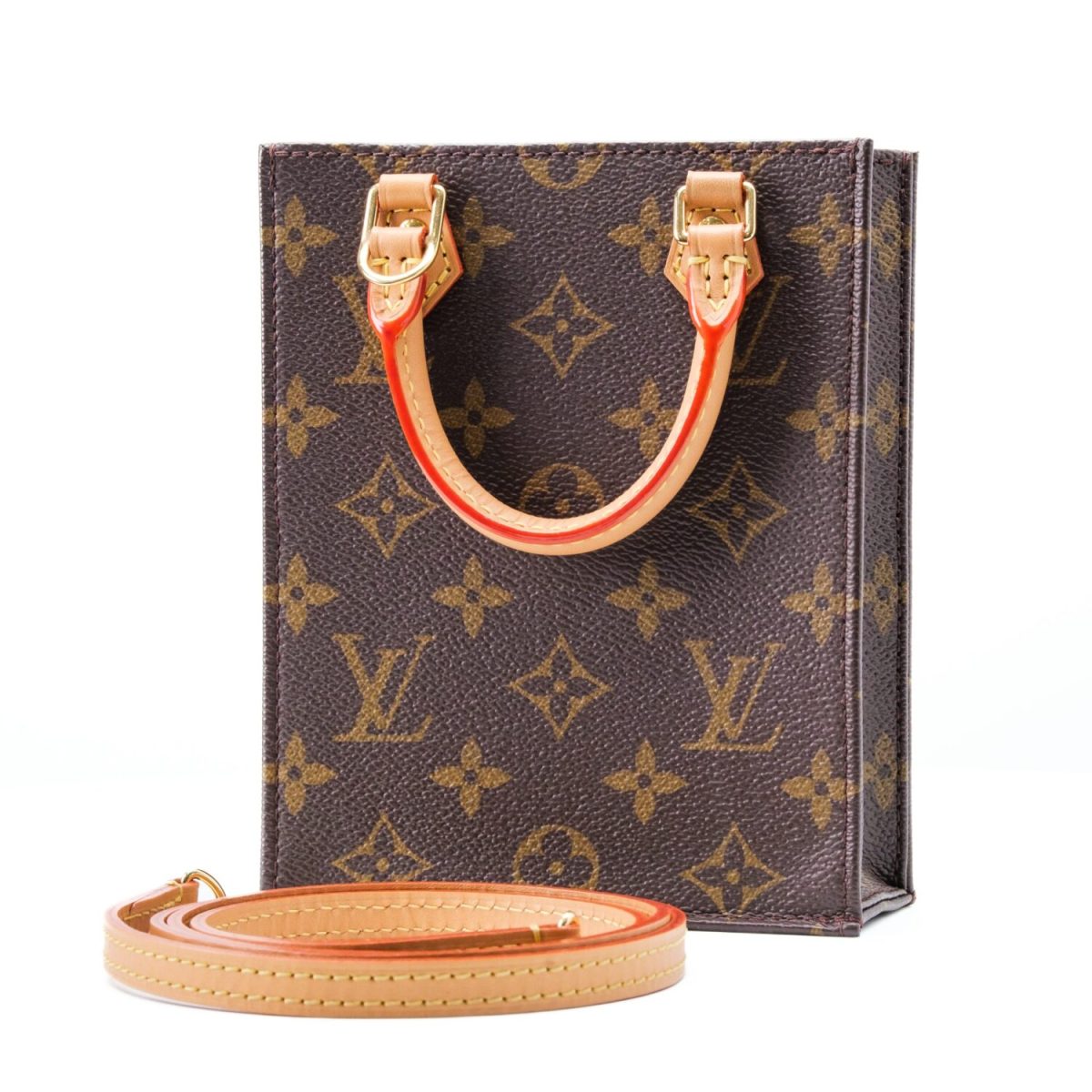 Louis Vuitton Petit Sac Plat for 2Way Crossbody Shoulder Bag