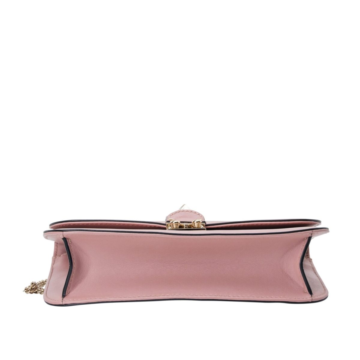 Valentino Dusty Pink Leather Medium Rocketed Glam Lock Flap Bag