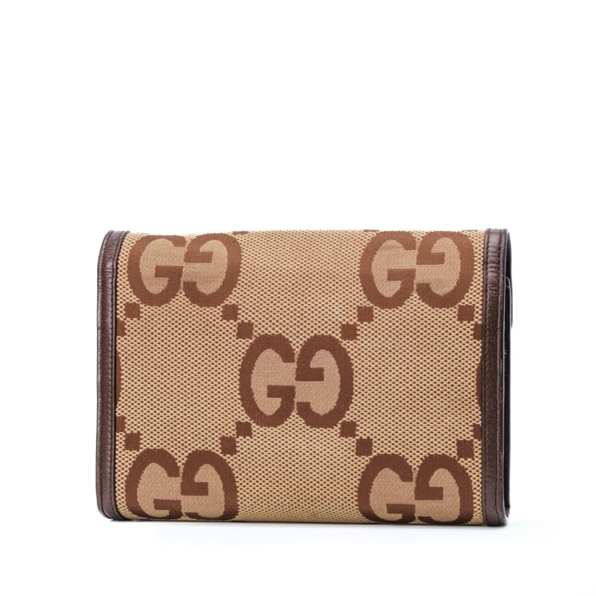 Gucci Camel Ebony Dionysus Jumbo GG Canvas Wallet Crossbody Bag