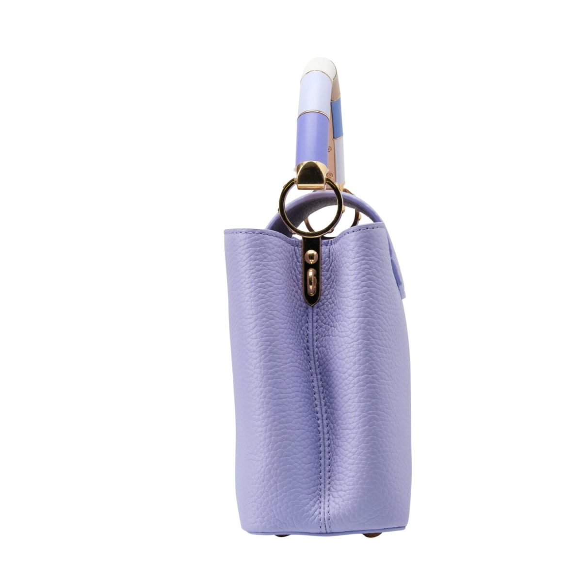 Louis Vuitton Light Purple and Cream Capucines Bag BB