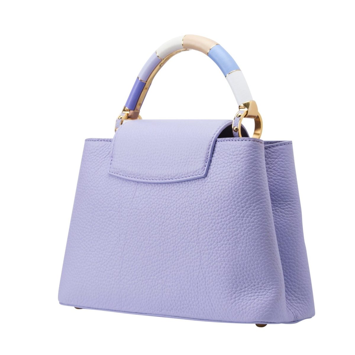 Louis Vuitton Light Purple and Cream Capucines Bag BB