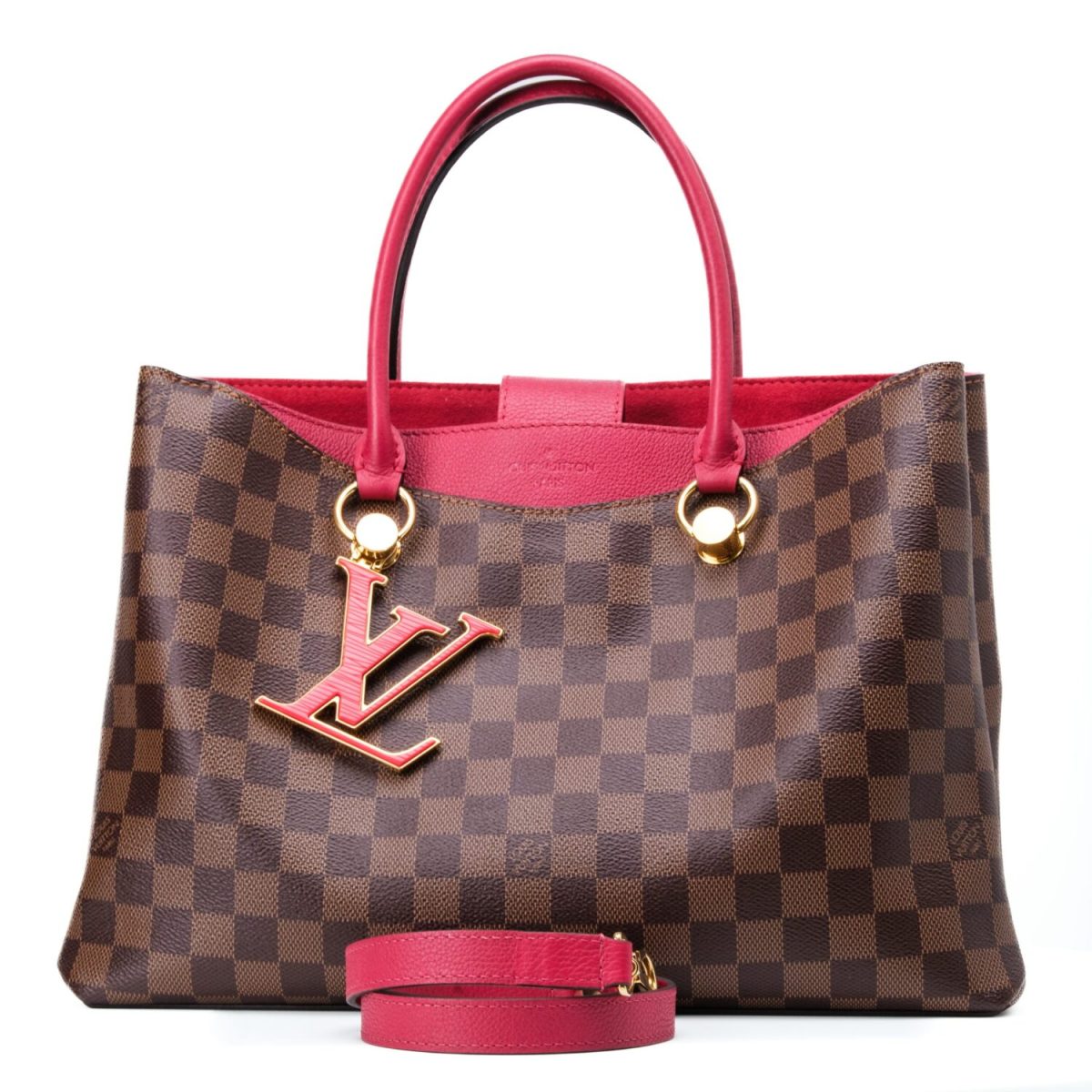 Louis Vuitton Damier Ebene Canvas Riverside Tote Bag