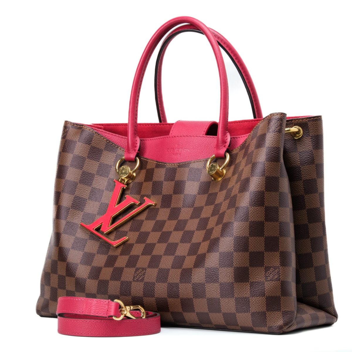 Louis Vuitton Damier Ebene Canvas Riverside Tote Bag