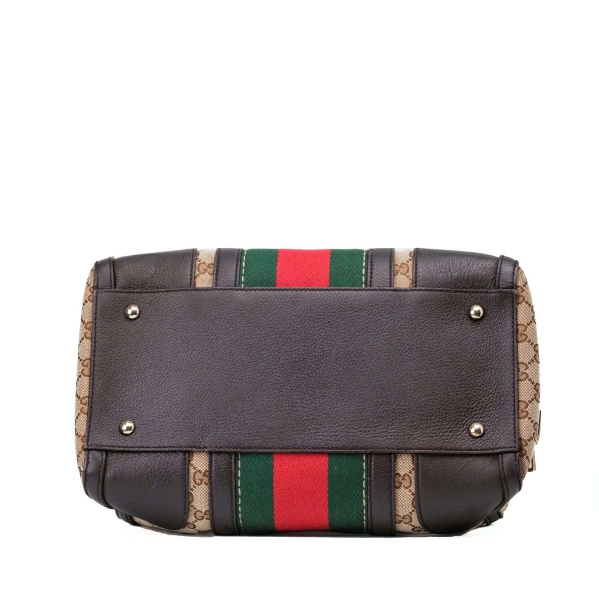 Gucci Vintage Web Medium Webby Bee Boston Brown