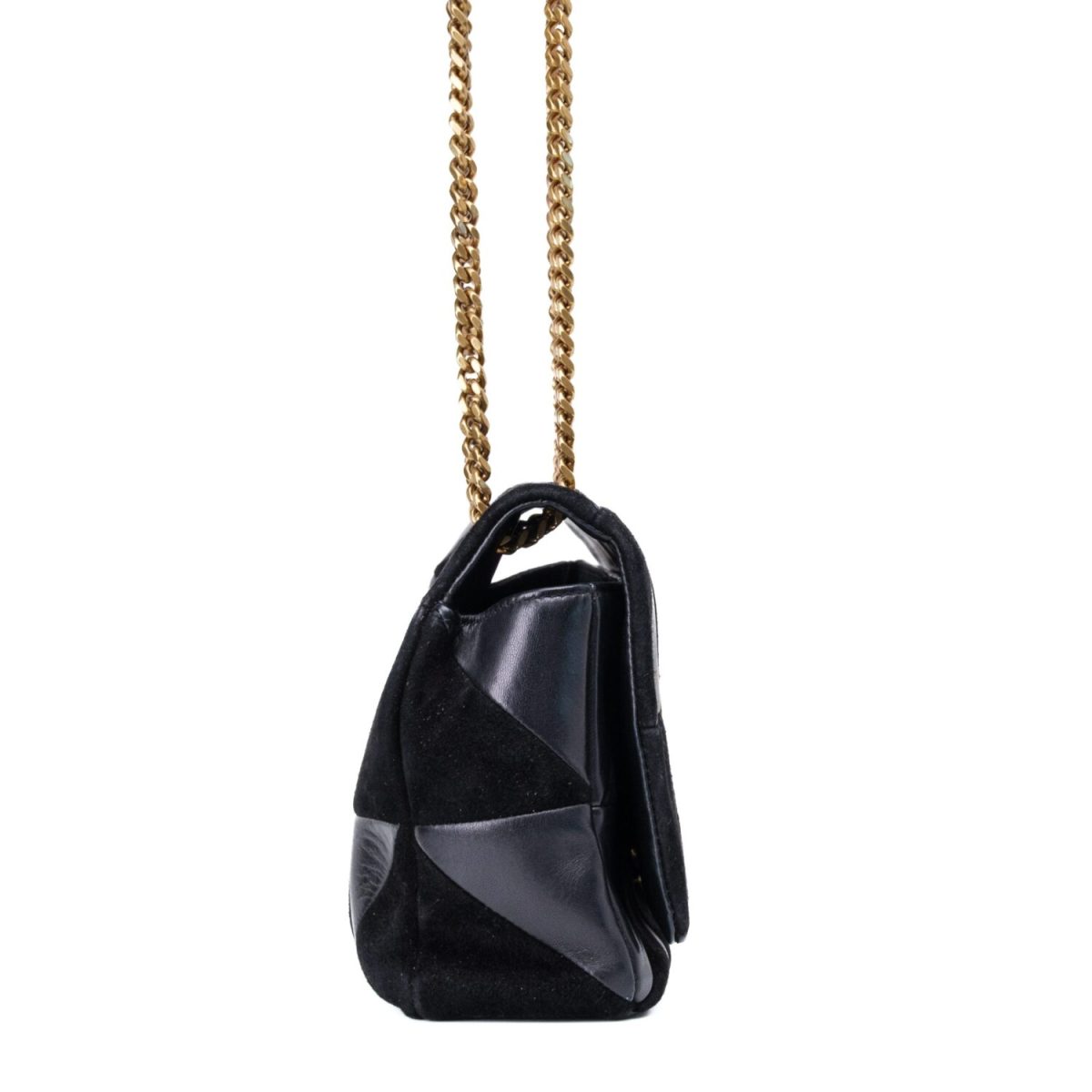 Saint Laurent Jamie Leather and Suede Shoulder Bag