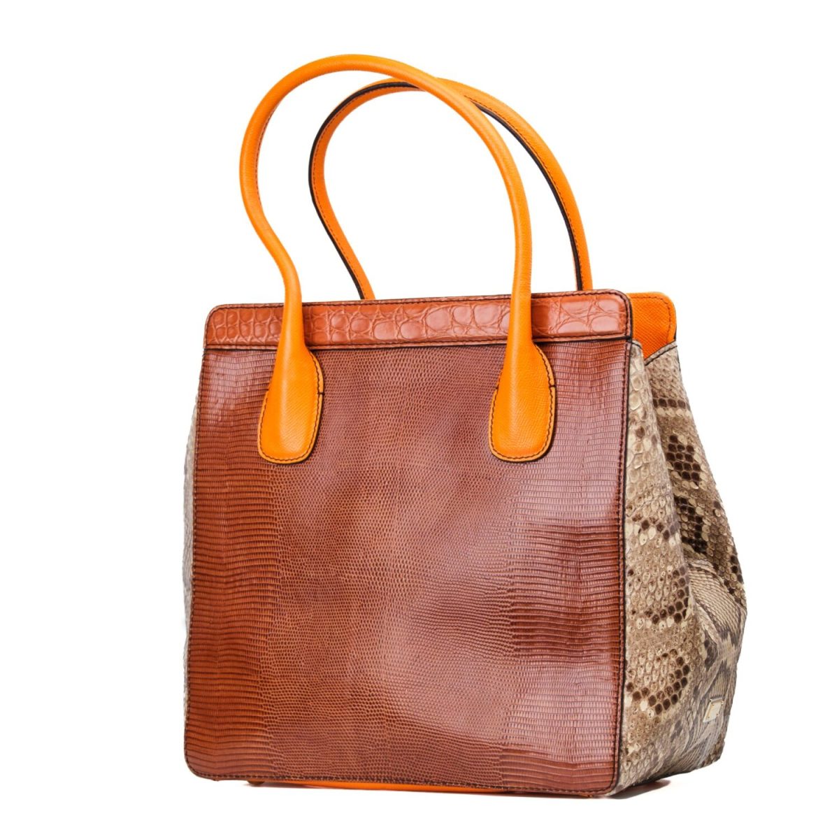 Dolce & Gabbana Snake, Fur and Crocodile Shopper Tote