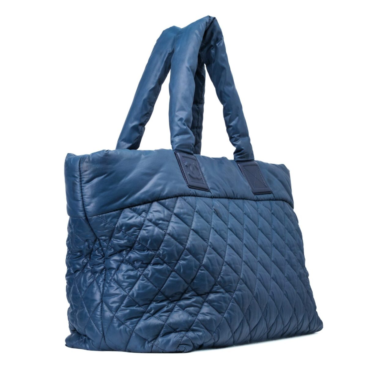 Chanel Blue Black Nylon Cocoon Tote Bag