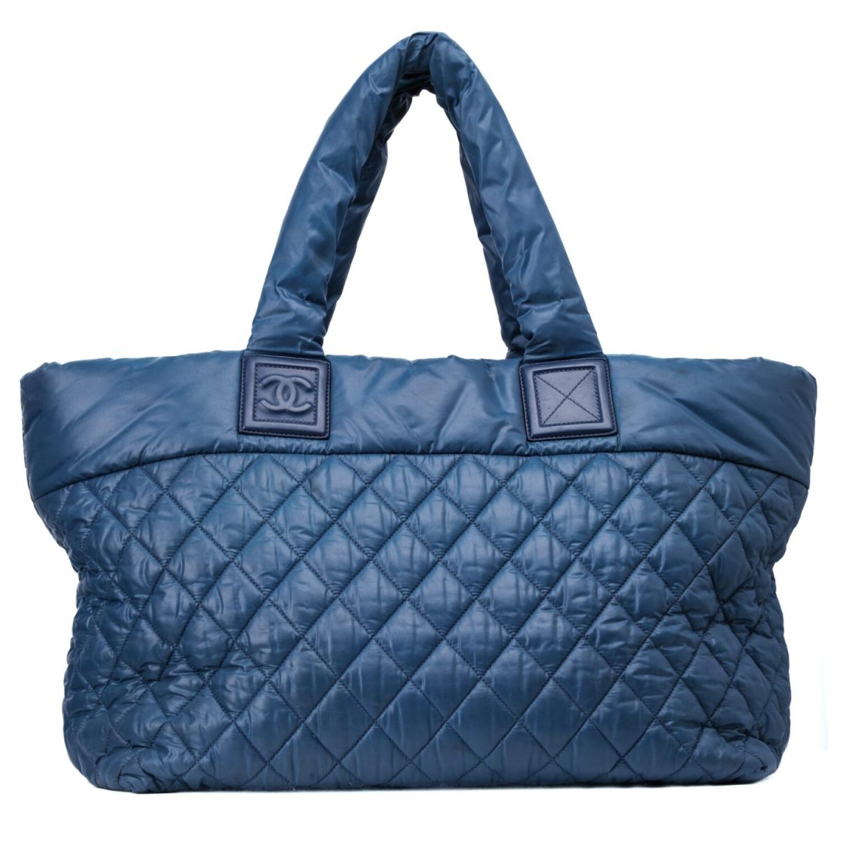 Chanel Blue Black Nylon Cocoon Tote Bag