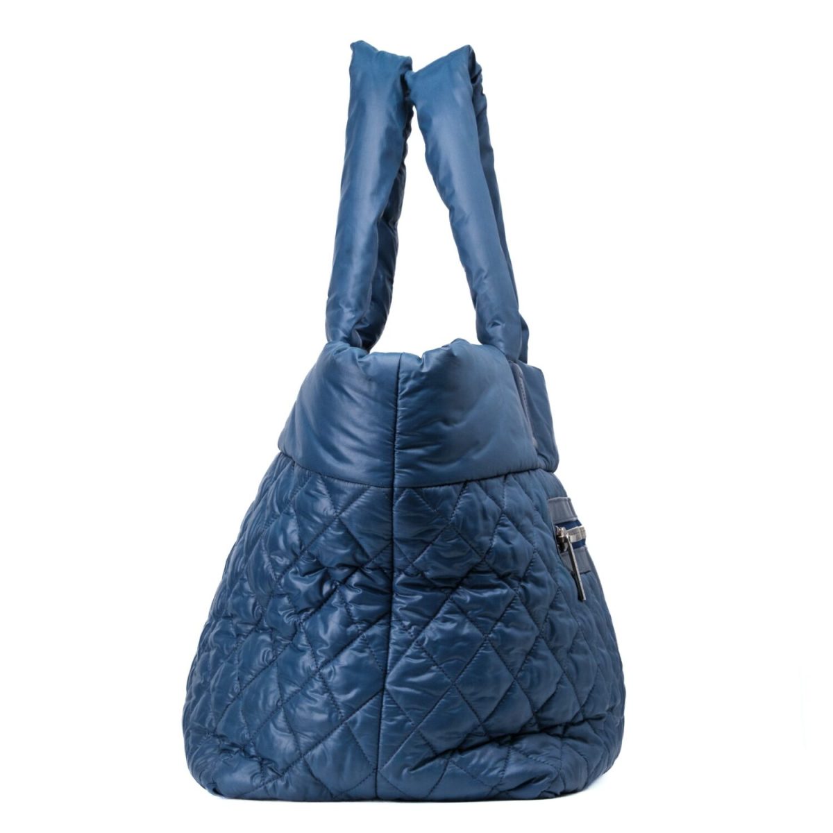 Chanel Blue Black Nylon Cocoon Tote Bag