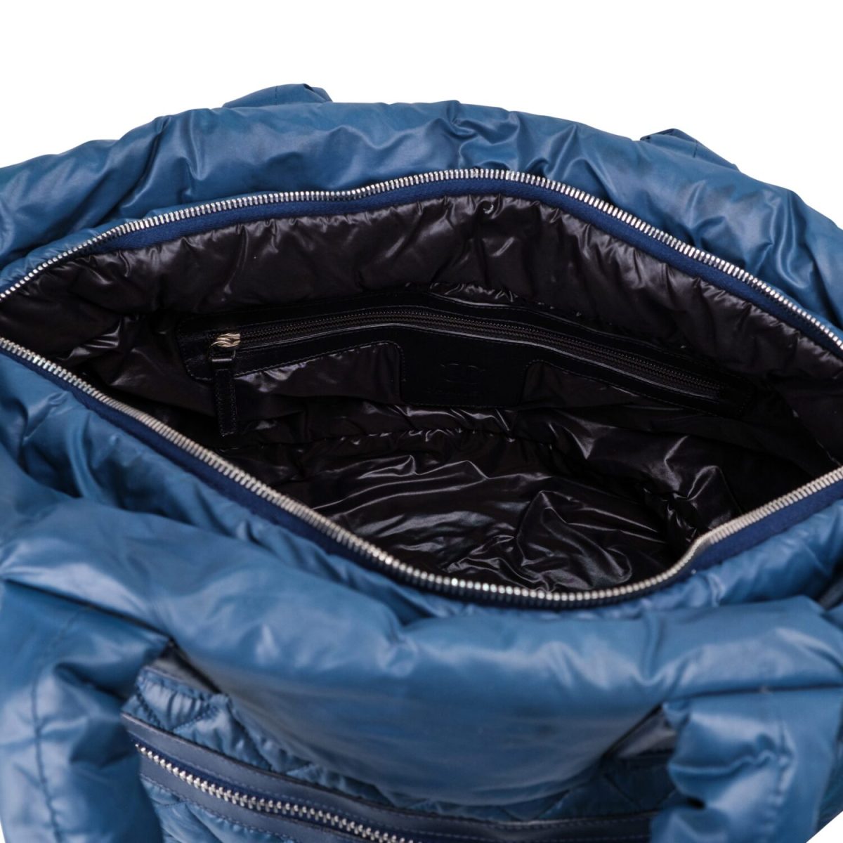 Chanel Blue Black Nylon Cocoon Tote Bag
