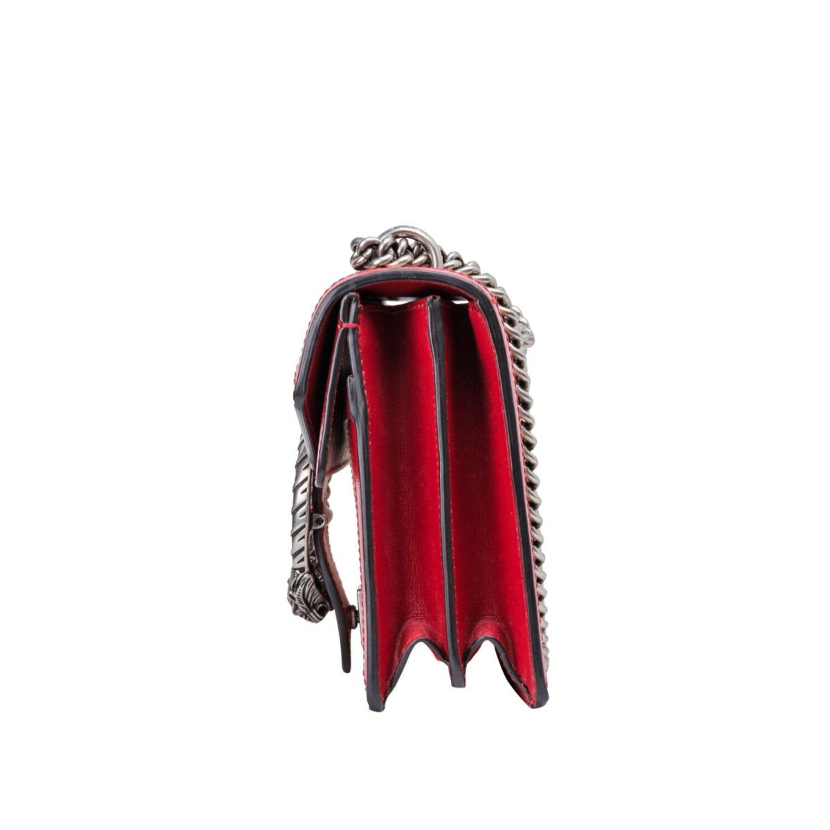 Gucci Straw Azalea Calfskin GG Monogram Small Dionysus Shoulder Bag