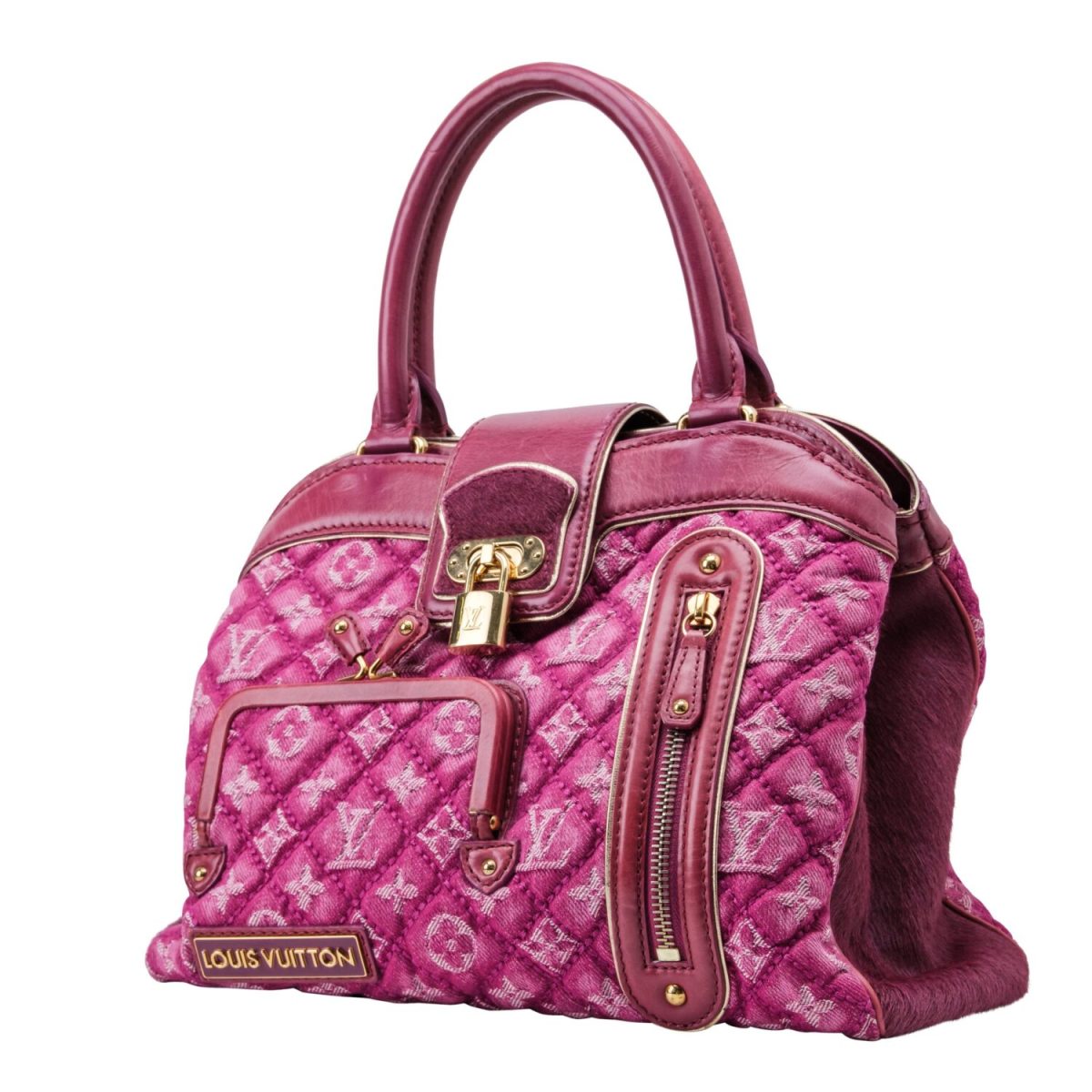 2006 Louis Vuitton Fuchsia Denim and Leather Limited Edition