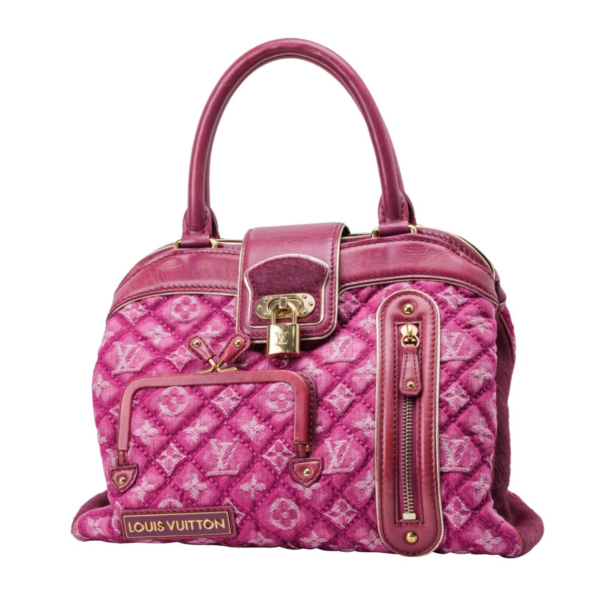 2006 Louis Vuitton Fuchsia Denim and Leather Limited Edition