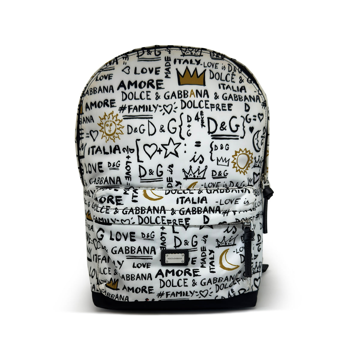 Dolce & Gabbana Graffiti-Print Nylon Backpack
