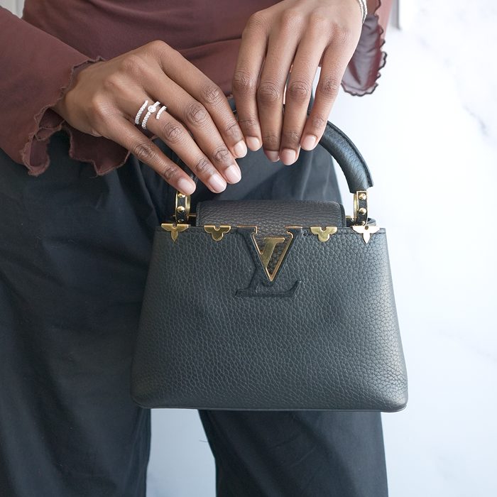Louis Vuitton Capucines MINI Taurillon Leather Black
