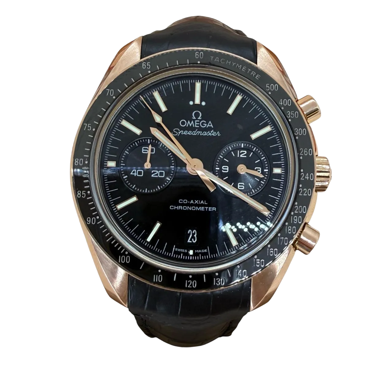 2019 Omega Speedmaster Moonwatch Co-Axial 18Kt Rose Gold Black Dial Ref: 311.63.44.51.01.001