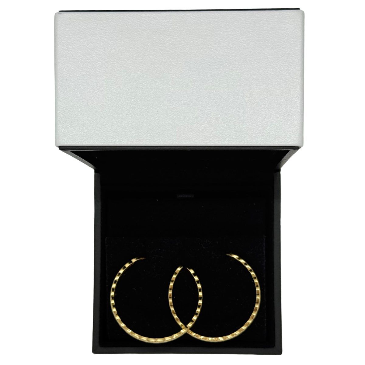Chanel Coco Crush 18Kt Beige Gold Hoop Earrings