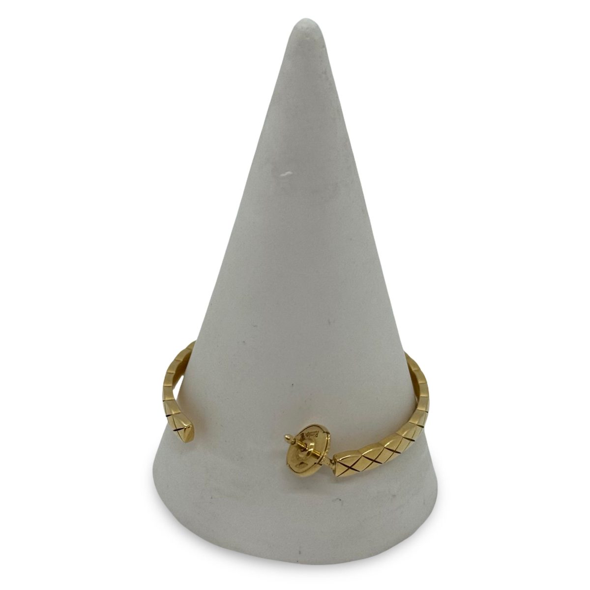 Chanel Coco Crush 18Kt Beige Gold Hoop Earrings