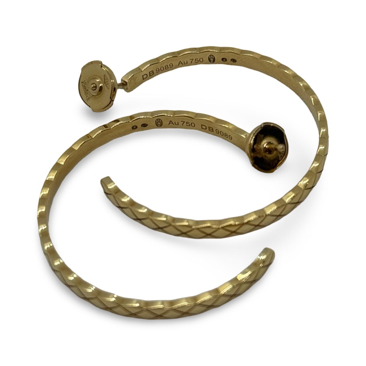 Chanel Coco Crush 18Kt Beige Gold Hoop Earrings