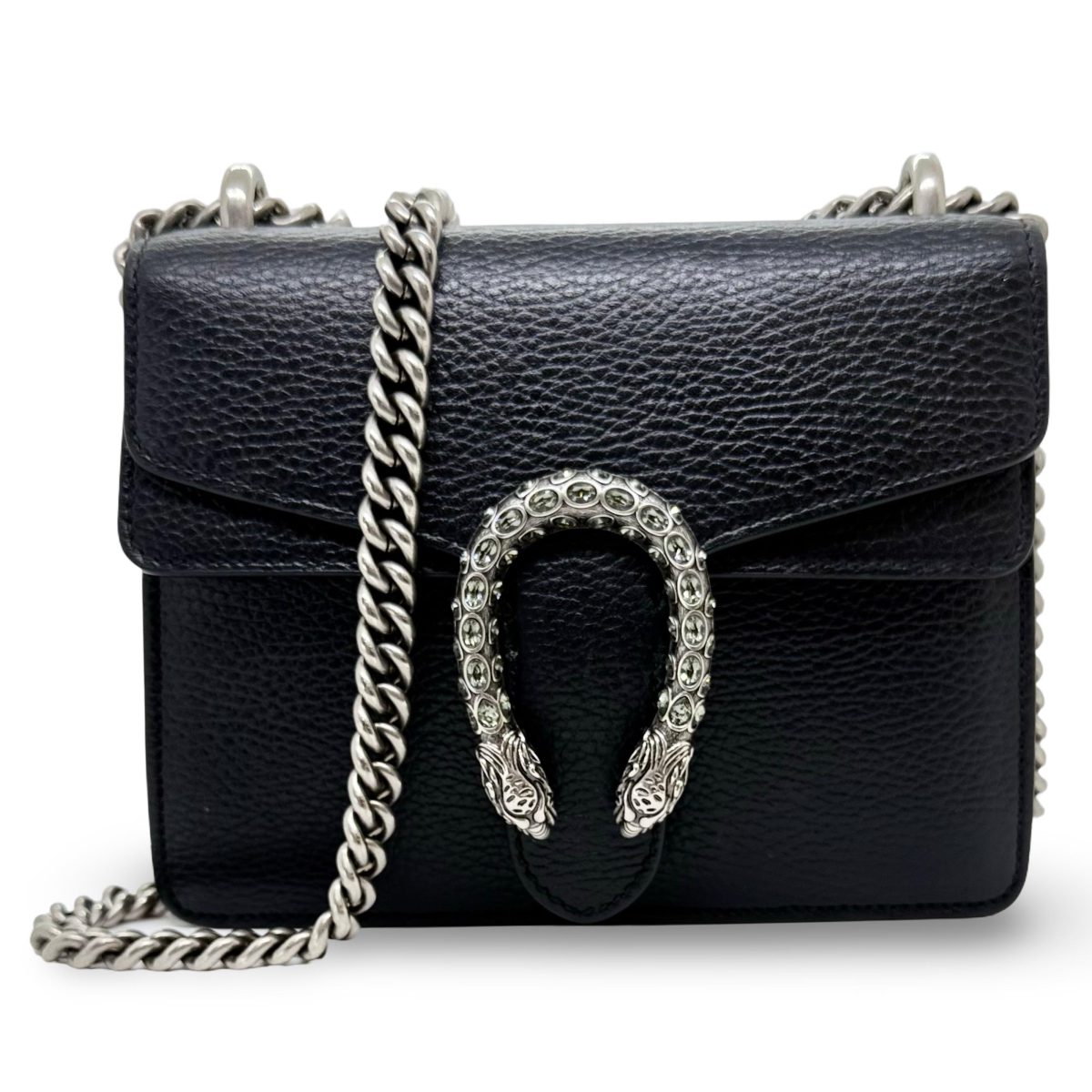 Gucci Black Leather Mini Dionysus
