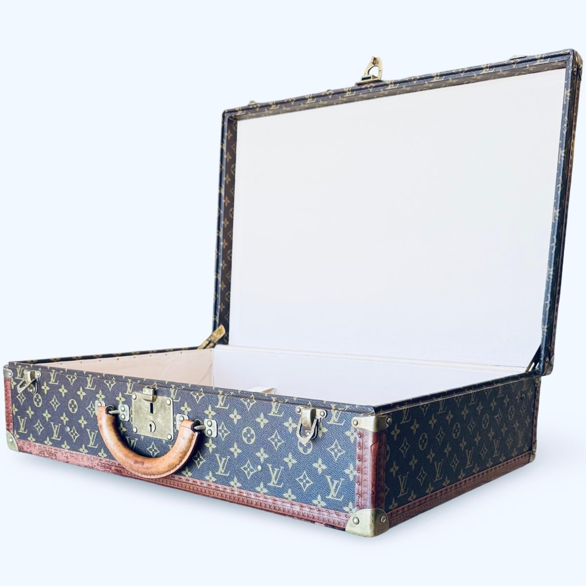 Louis Vuitton Vintage Alzer Trunk Luggage Suitcase 65