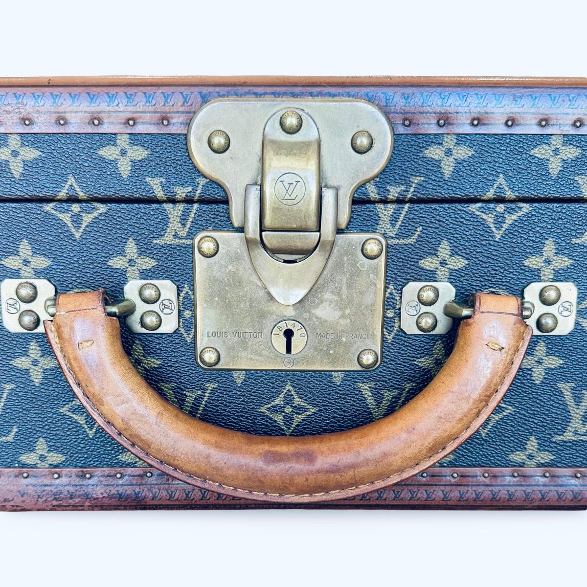 Louis Vuitton Vintage Alzer Trunk Luggage Suitcase 65