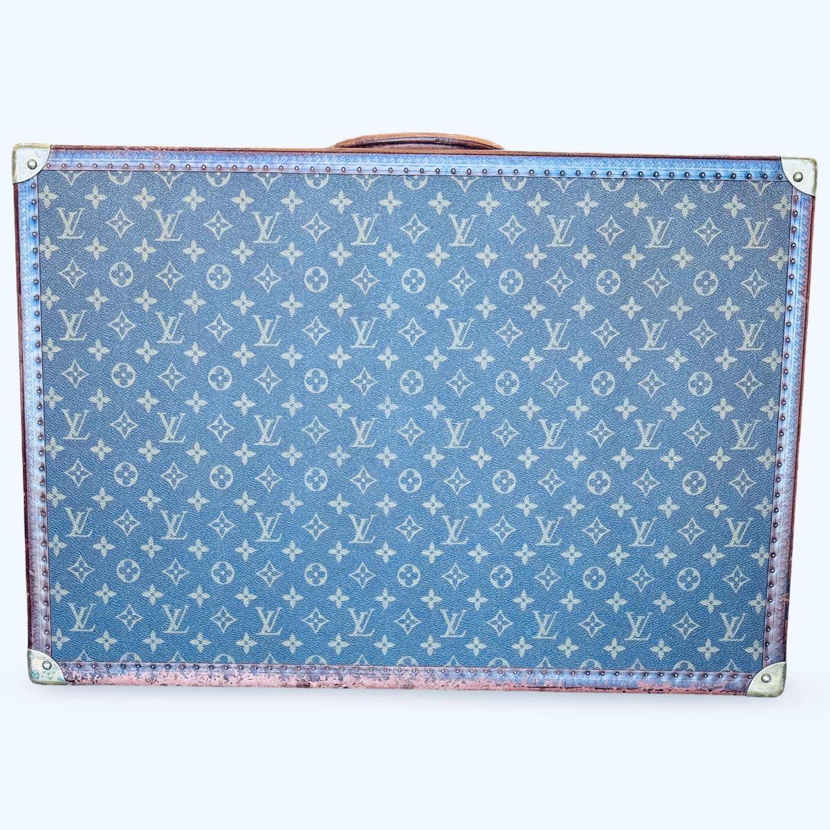 Louis Vuitton Vintage Alzer Trunk Luggage Suitcase 65