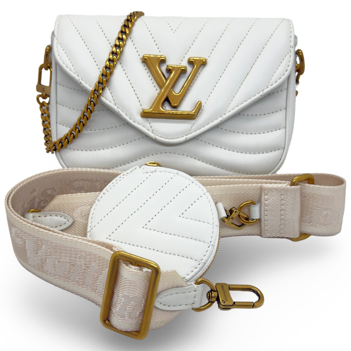 Louis Vuitton New Wave Multi Pochette in White
