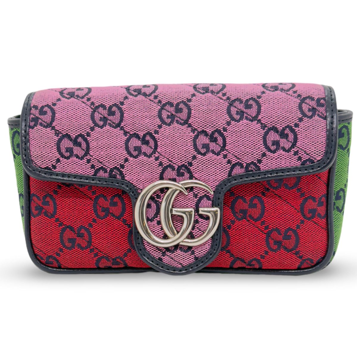 Gucci GG Marmont Super Mini bag in a multicolour fabric