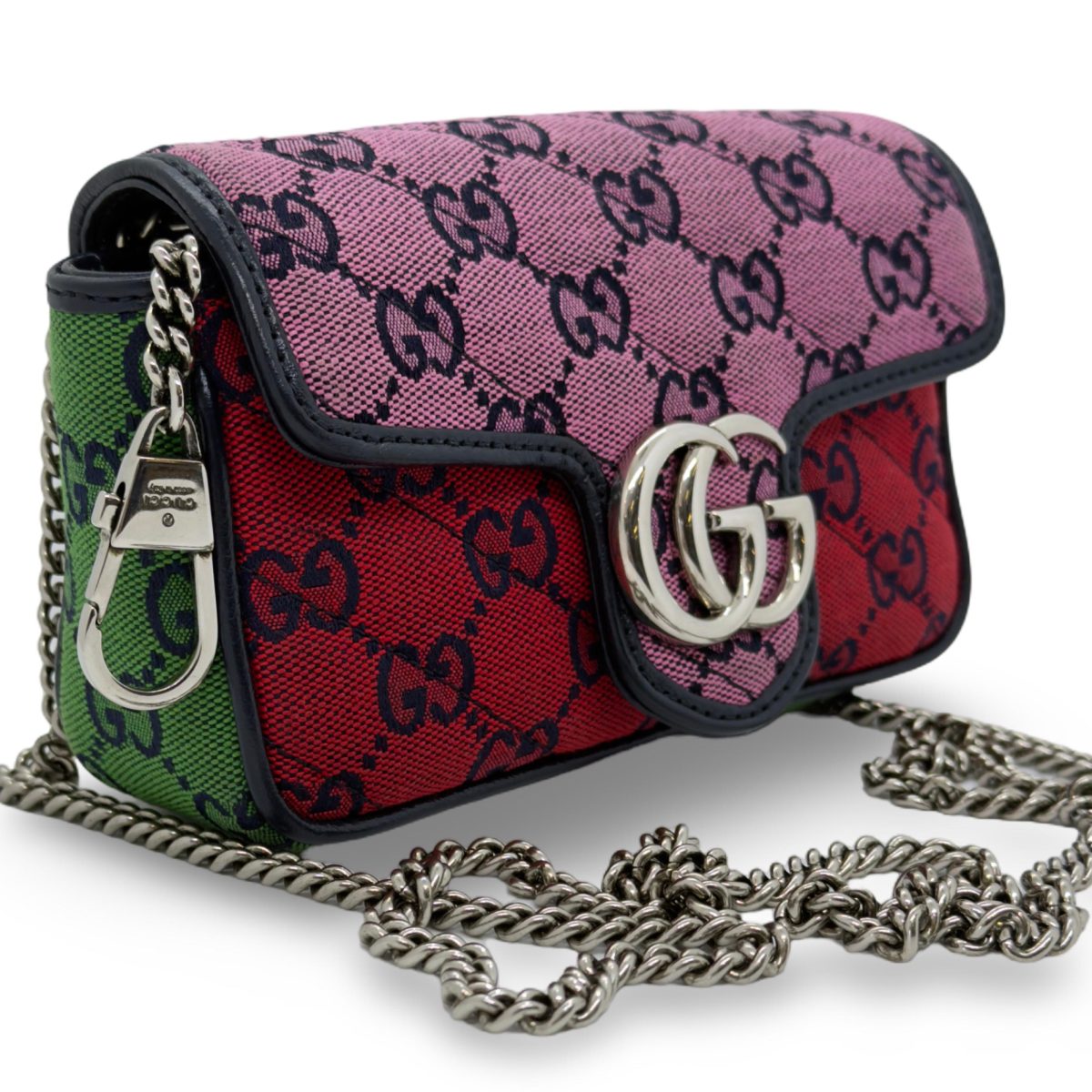 Gucci GG Marmont Super Mini bag in a multicolour fabric