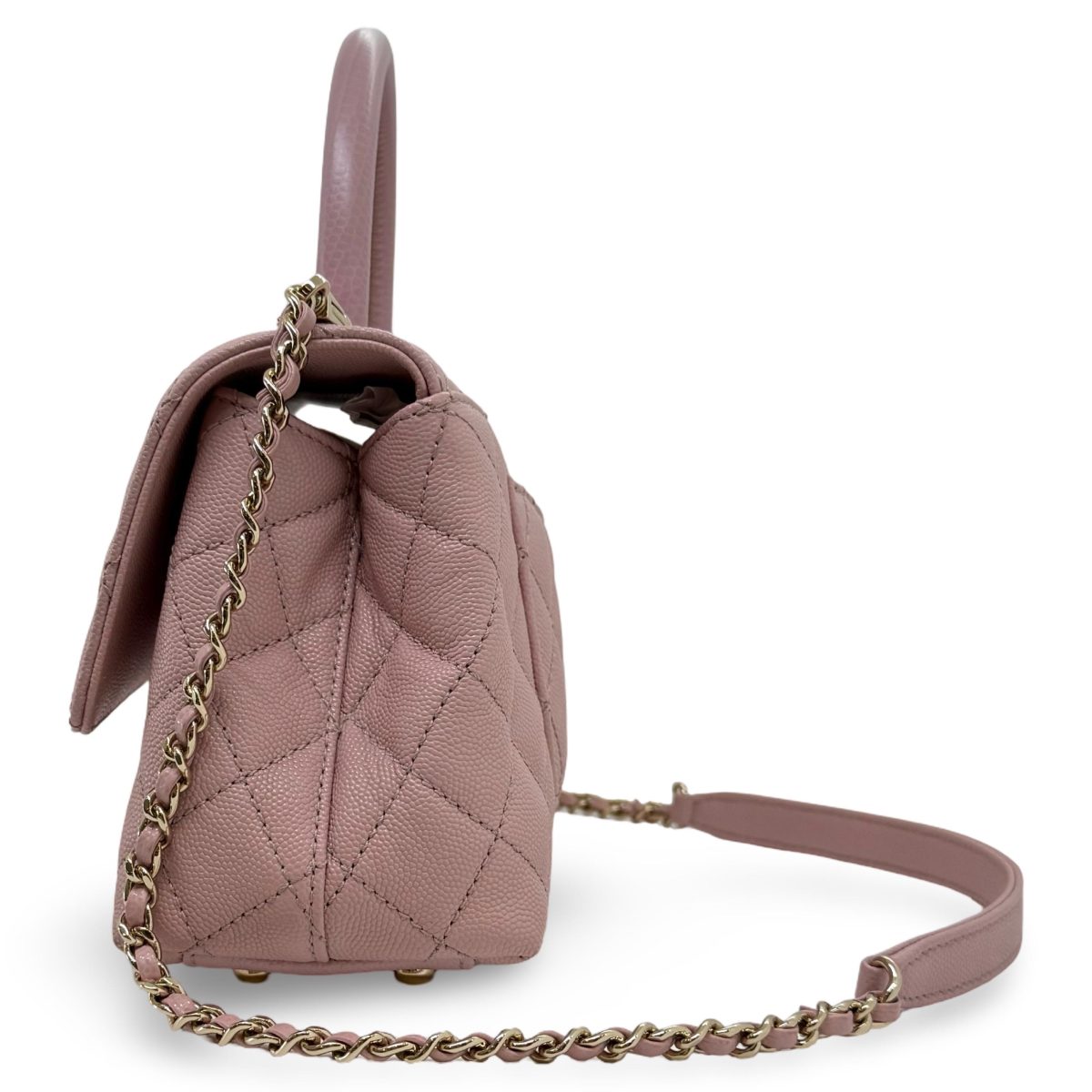 Chanel Pink quilted Caviar leather