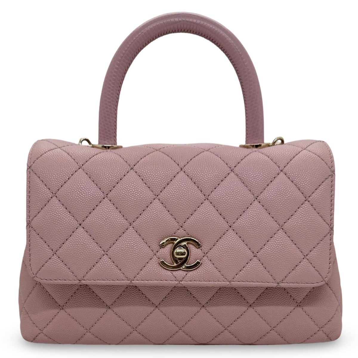 Chanel Pink quilted Caviar leather