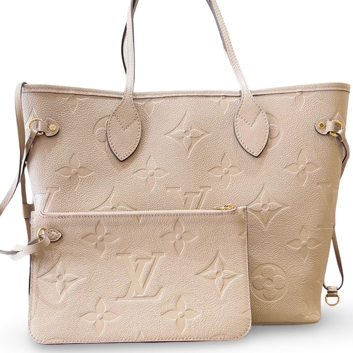 Louis Vuitton Neverfull MM Monogram Empreinte Leather Tote